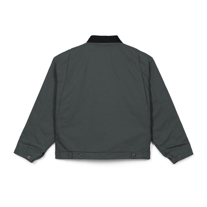Duck Cloth Work Jacket — Durable Black Carpenter-Style Jacket