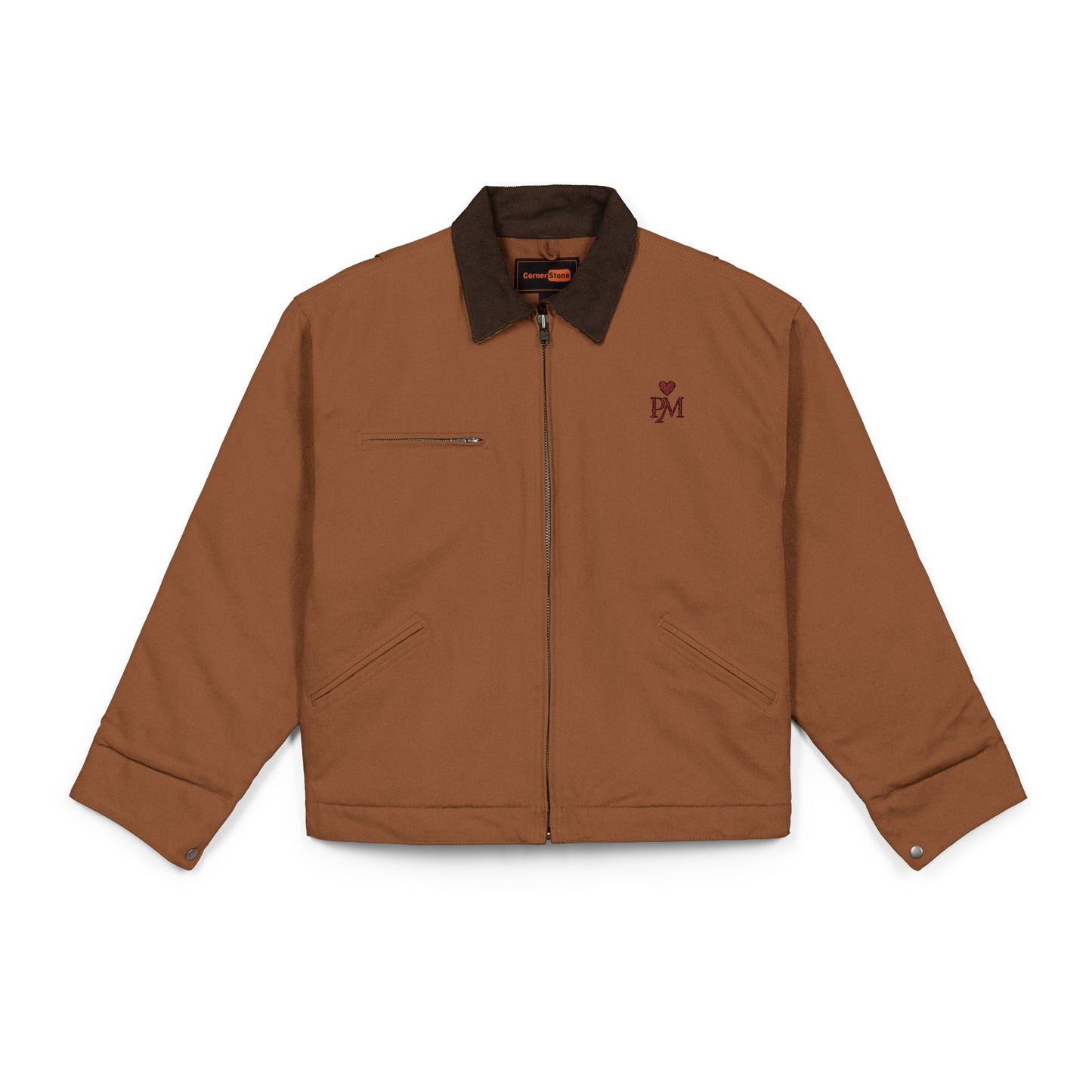 Duck Cloth Work Jacket — Durable Black Carpenter-Style Jacket