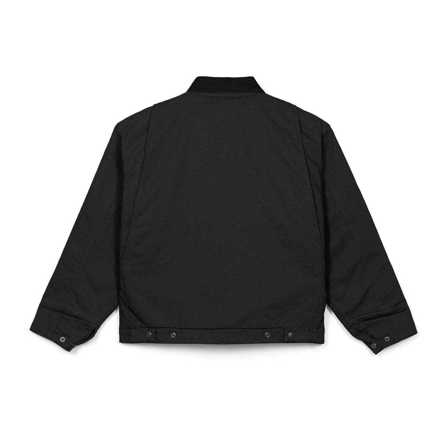 Duck Cloth Work Jacket — Durable Black Carpenter-Style Jacket