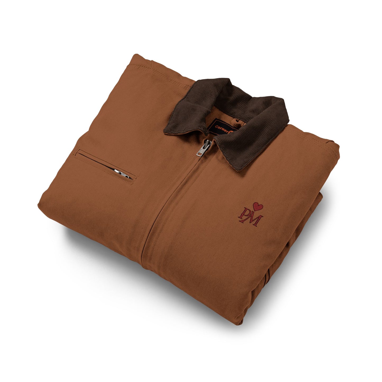 Duck Cloth Work Jacket — Durable Black Carpenter-Style Jacket