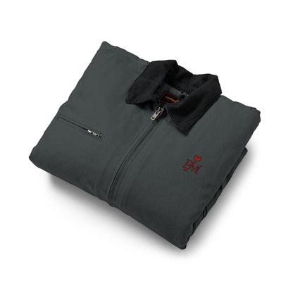 Duck Cloth Work Jacket — Durable Black Carpenter-Style Jacket
