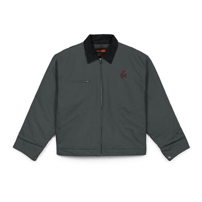 Duck Cloth Work Jacket — Durable Black Carpenter-Style Jacket